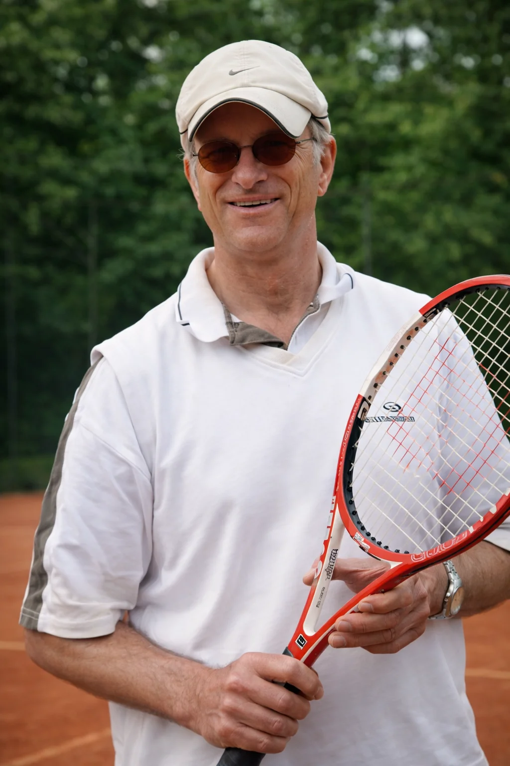 Portret van Michel du Buy, tennistrainer Amsterdam
